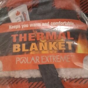 Polar Extreme Thermal Blanket - RED & BLACK PLAID THROW
